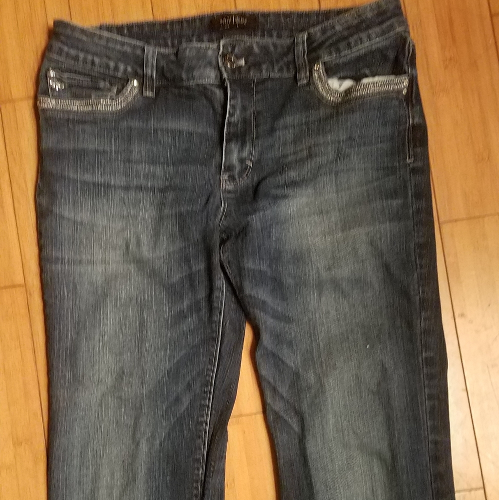 whbm bootcut low rise jeans bling jeans10s